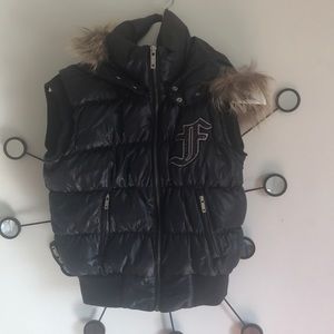 FUBU Hooded down vest